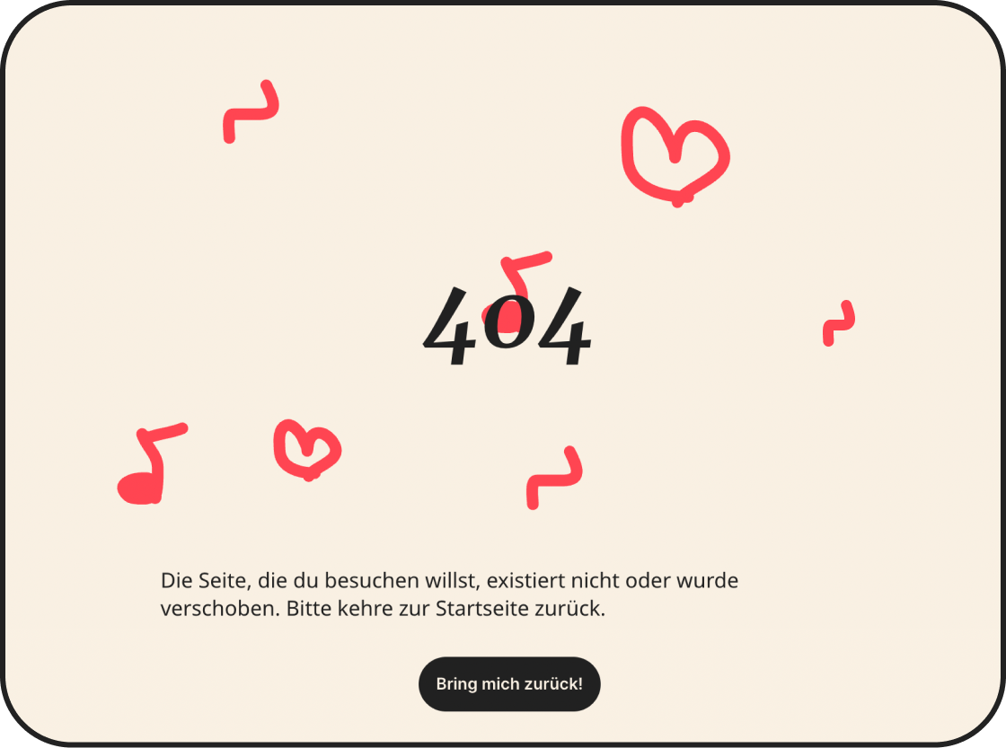 Design for 404 page